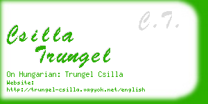 csilla trungel business card